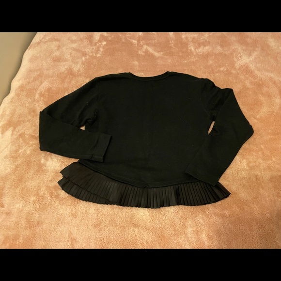 J. Crew black ruffle hem sweatshirt - Picture 4 of 5